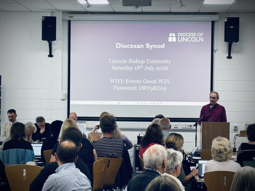 Bishop Nicholas speaking to Diocesan Synod